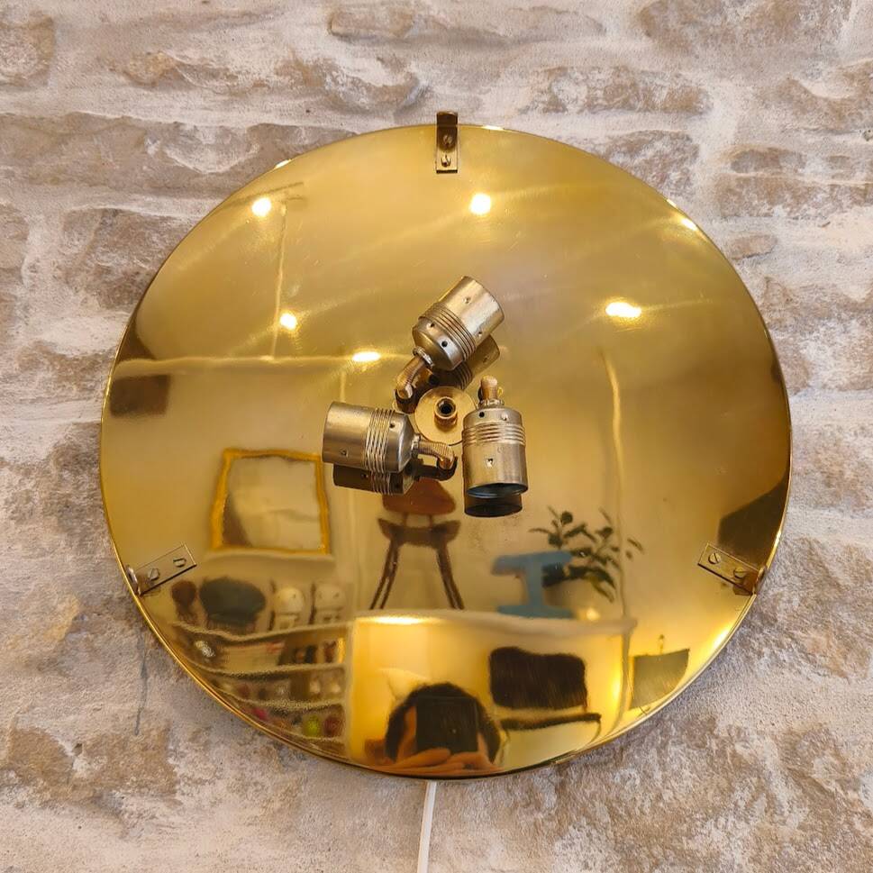 Large wall light / ceiling light in Murano glass, design by Carlo Scarpa, Venini.