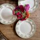 Lot de 6 assiettes plates anciennes - Bruges de Longwy