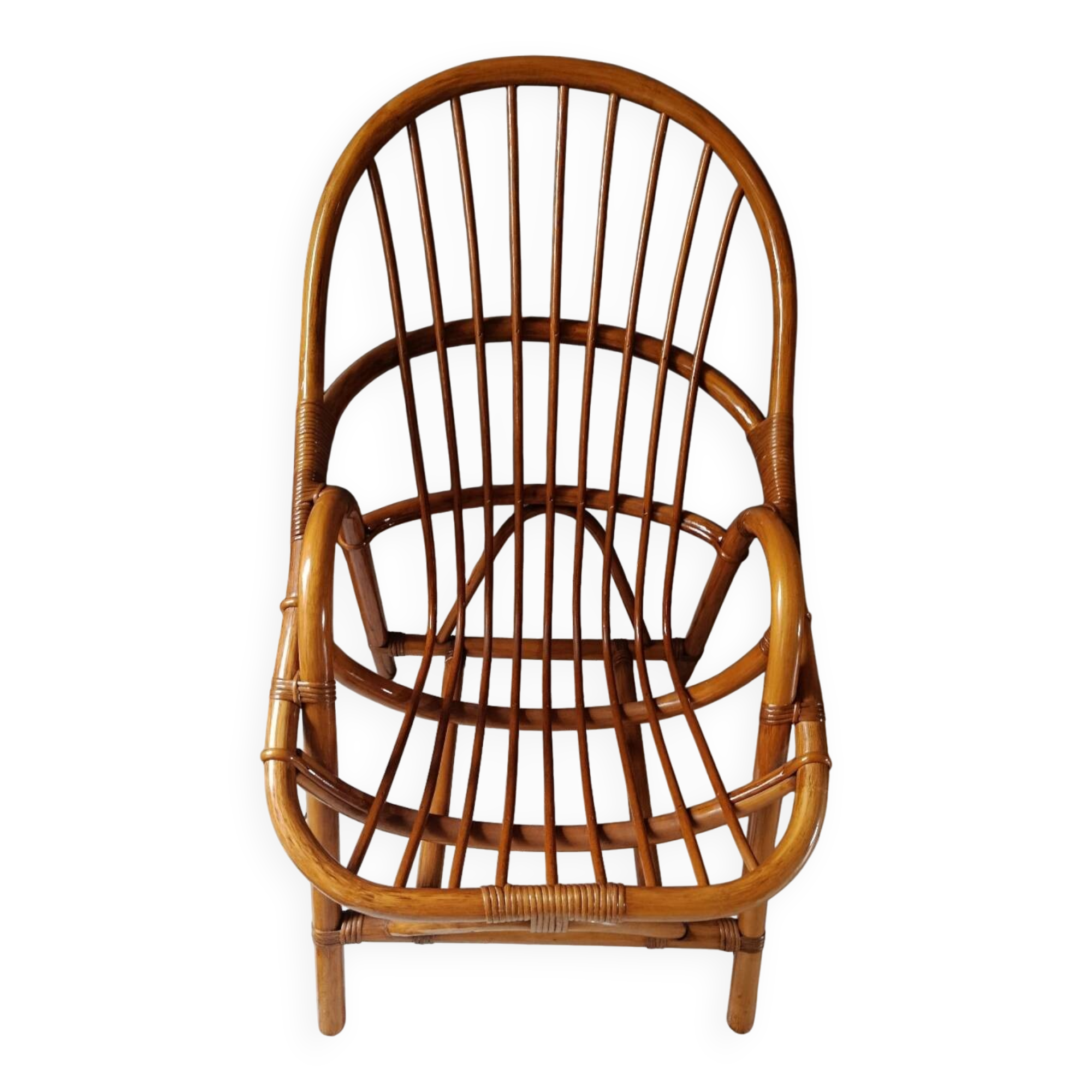Rattan armchair