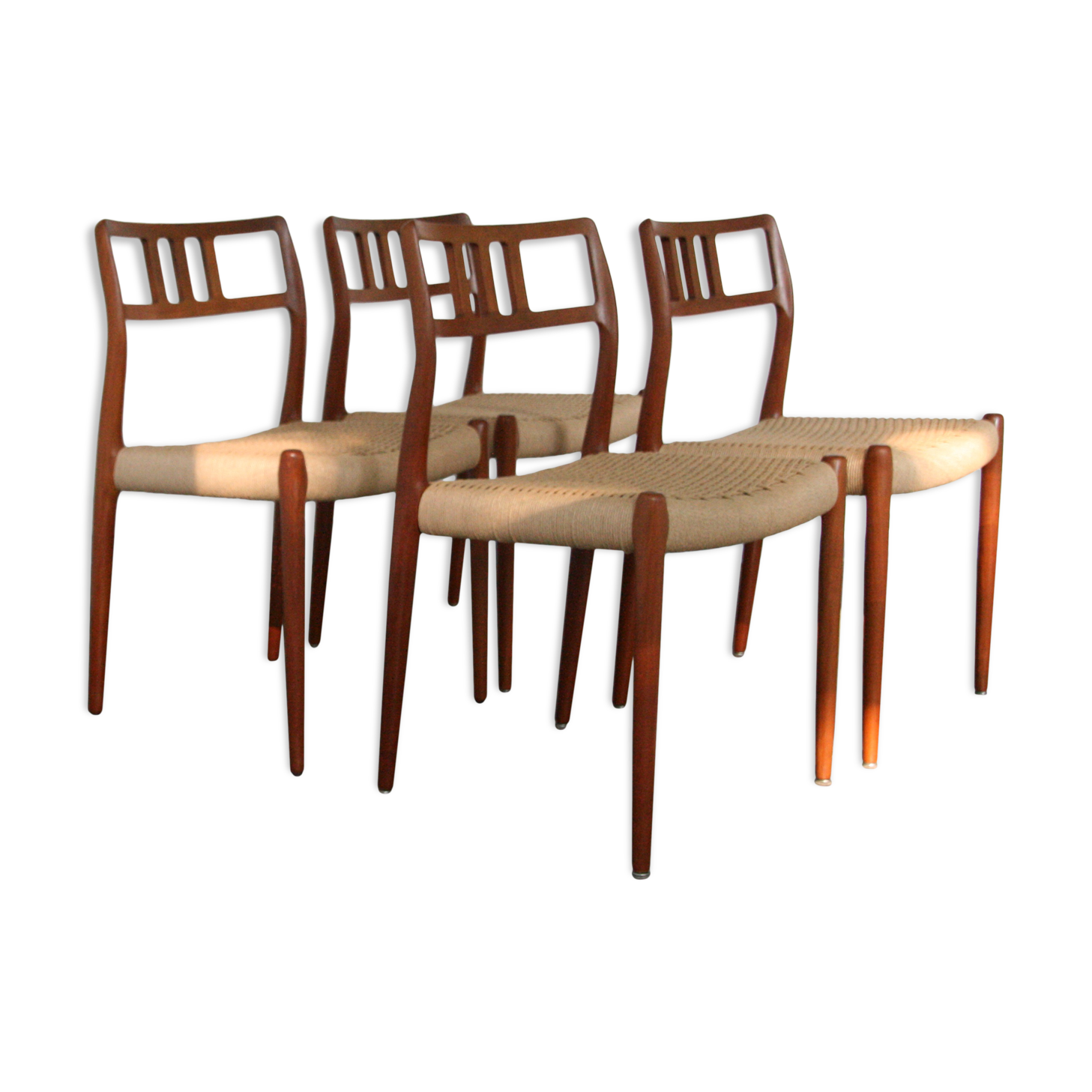 Niels Moller model 79 teak dinning room chairs