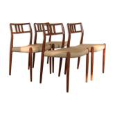 Chaises de salle à manger Niels Moller modèle 79 en teck