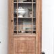 Antique parisian glass cabinet art deco display case
