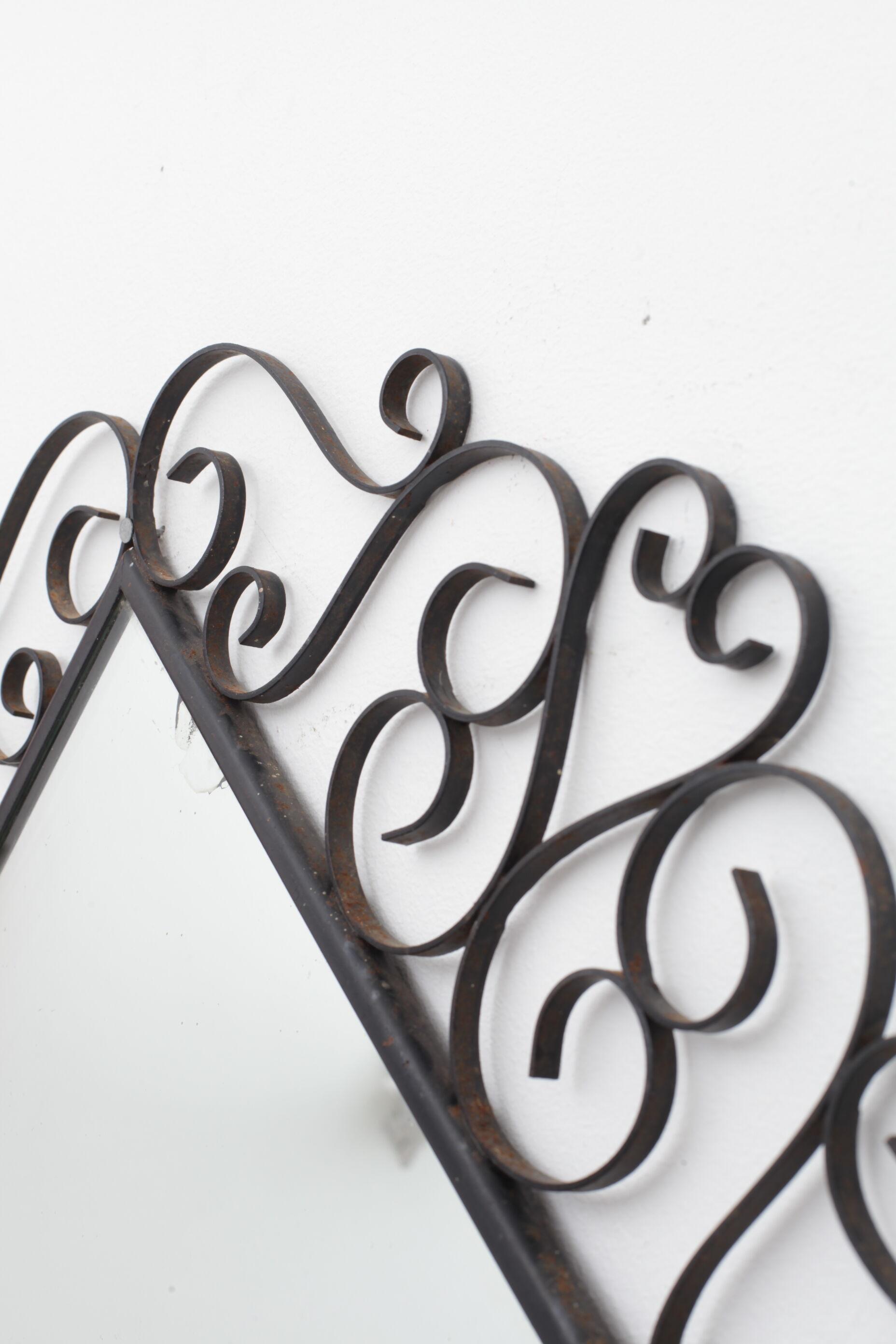 Chaty Vallauris wrought iron mirror 38cm