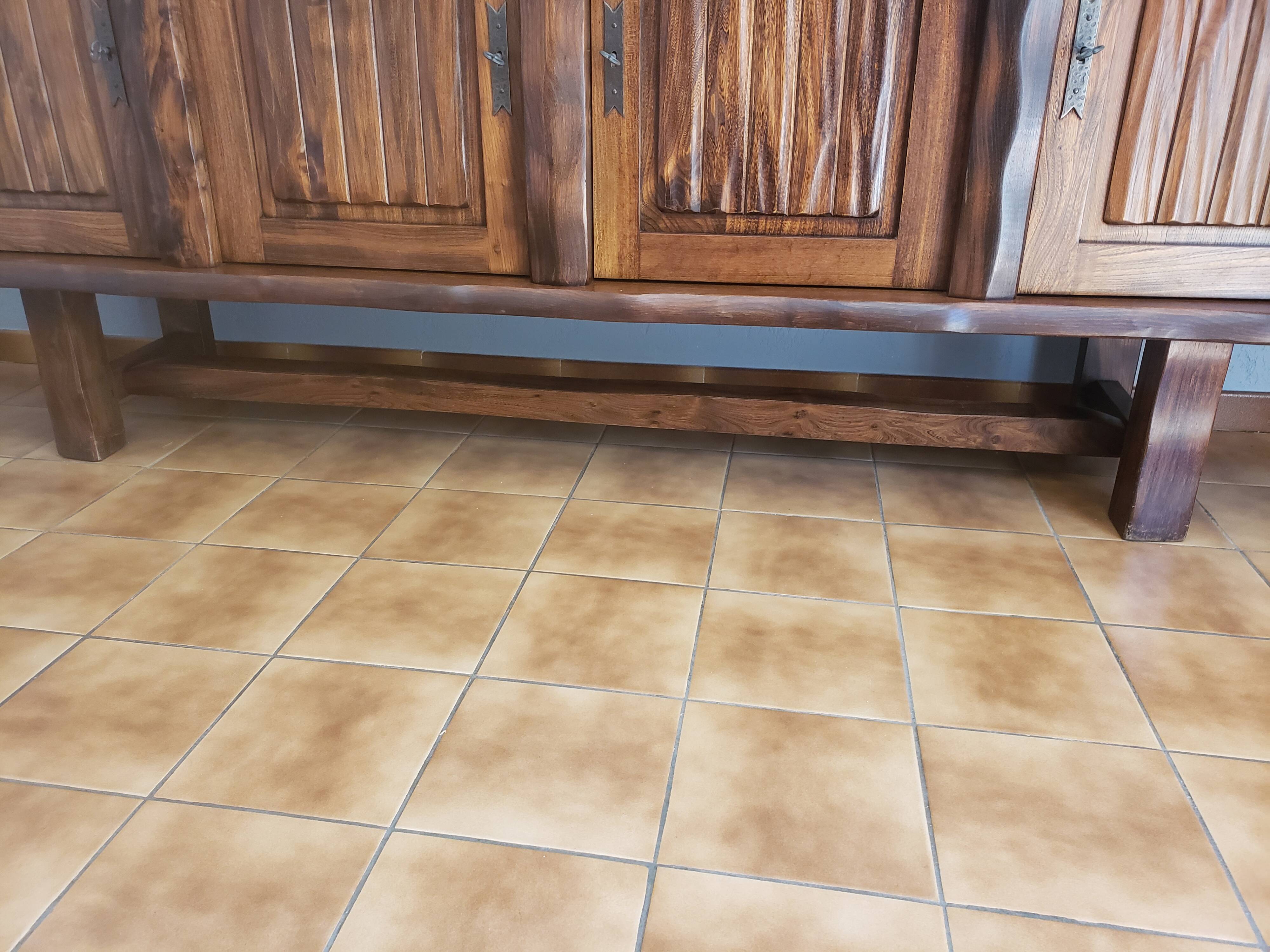 Massive wooden sideboard