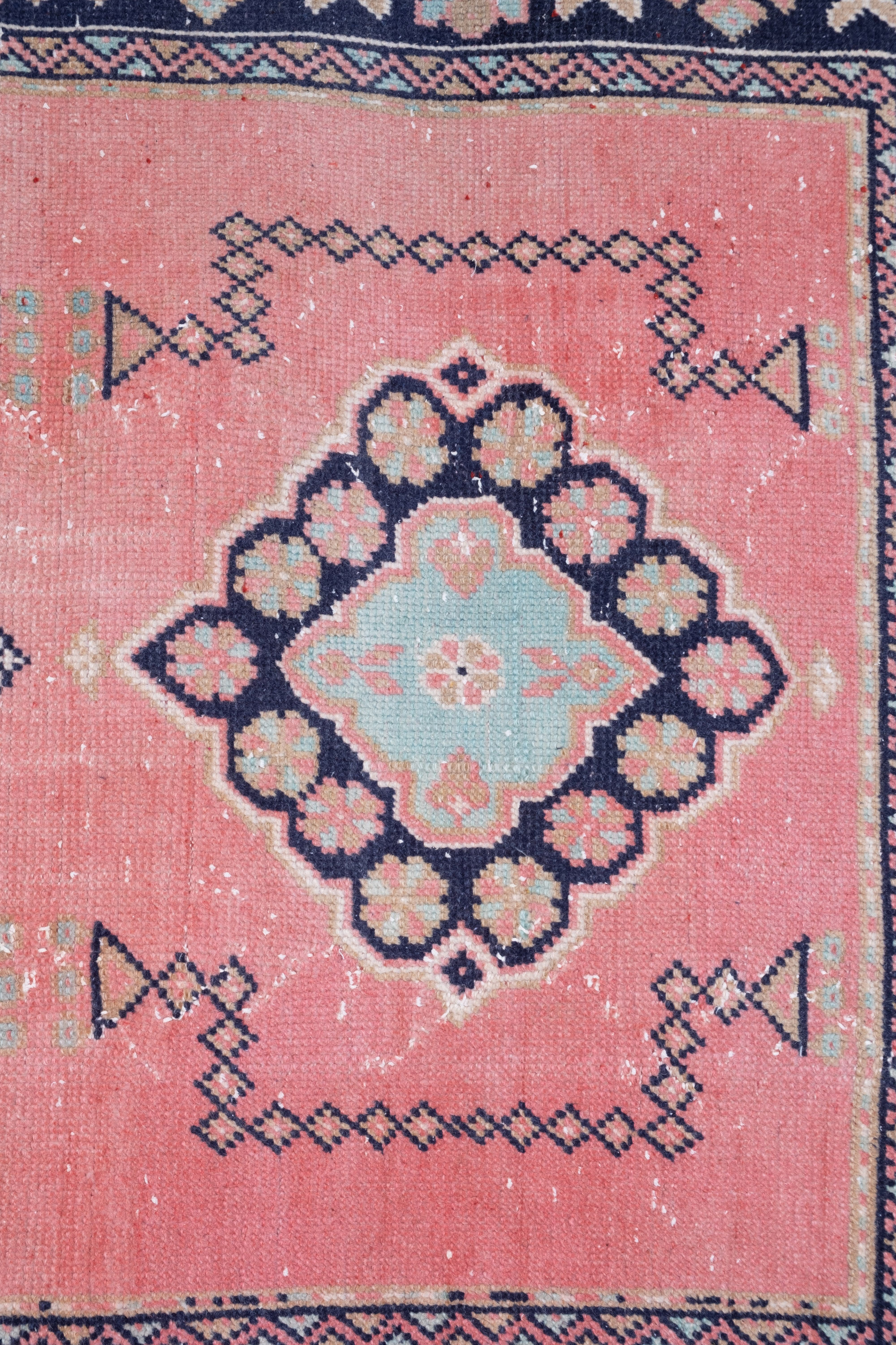 Vintage Turkish Overdyed Oushak Runner Rug 1970s 139x361cm