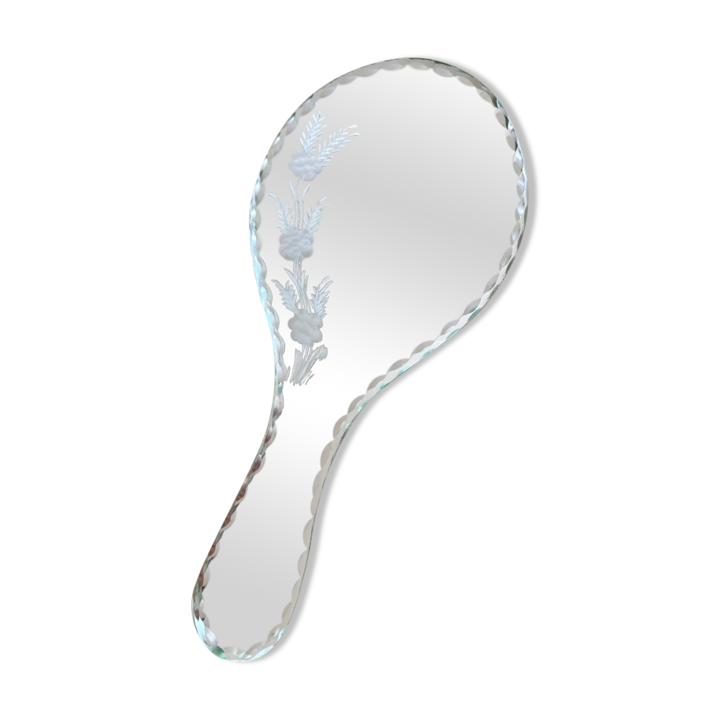 Art Deco hand mirror