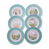 Dessert plates fables of the fountain