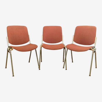 Set of three DSC 106 chairs designed by Giancarlo Piretti