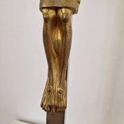 Jean Lambert-Rucki (1888-1967) - Important gilded bronze sculpture - Christ on the cross - Signed