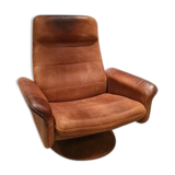 Adjustable and swivel brown armchair by De Sede 50