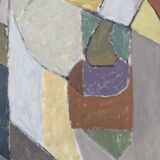 Mid-century swedish oil painting