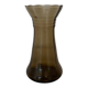 Vase en verre fumé