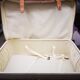 Louis Vuitton leather suitcase