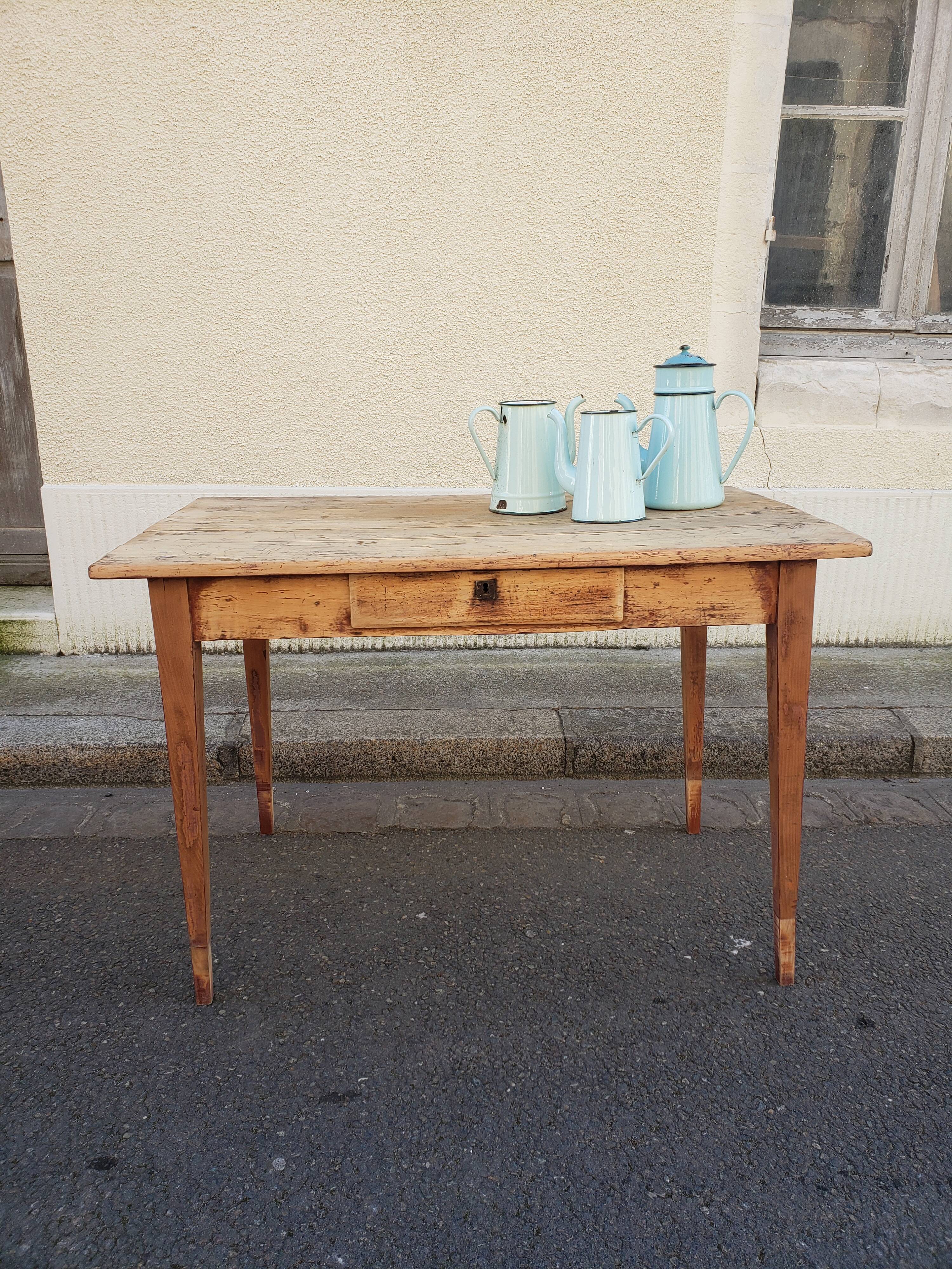 Farm table or "hiss" desk