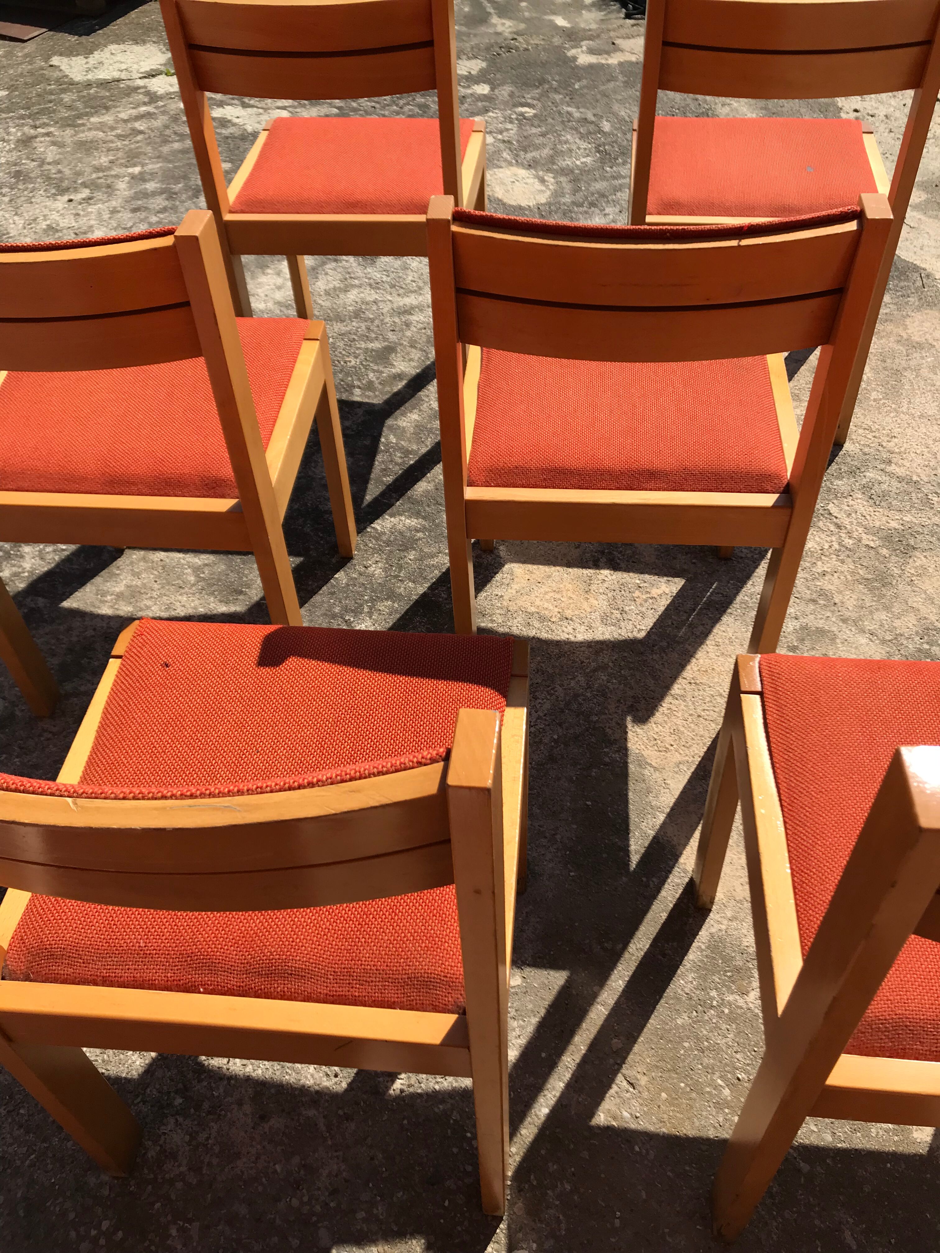 Chaises baumann vintage