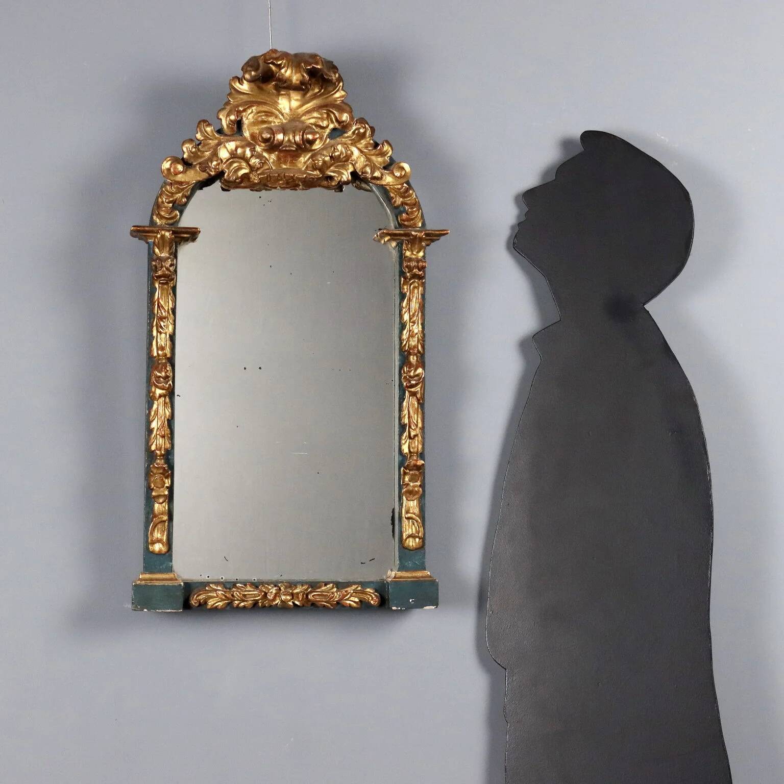 Carved and gilded wooden mirror - Italy 19th century