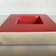 Large cubic coral vase