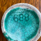 Magnificent blue-green ceramic pitcher 1950