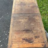 Antique folding oak table
