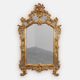 20th century large gilded baroque style mirror by Deknudt, Belgium