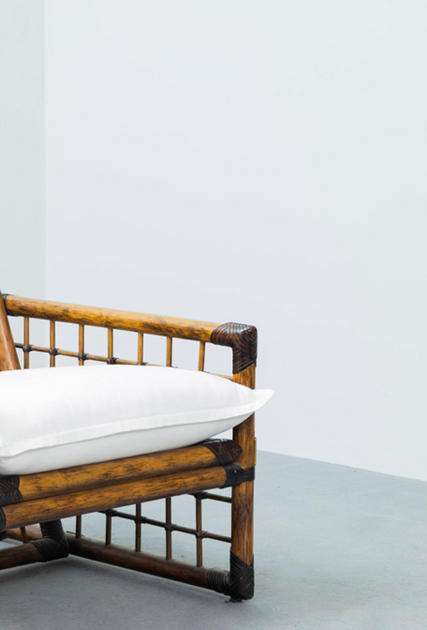 Paire de fauteuils vintage en bambou circa 1950 / 1960