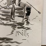 Watercolor seaside
