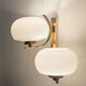 Double fire wall lamp