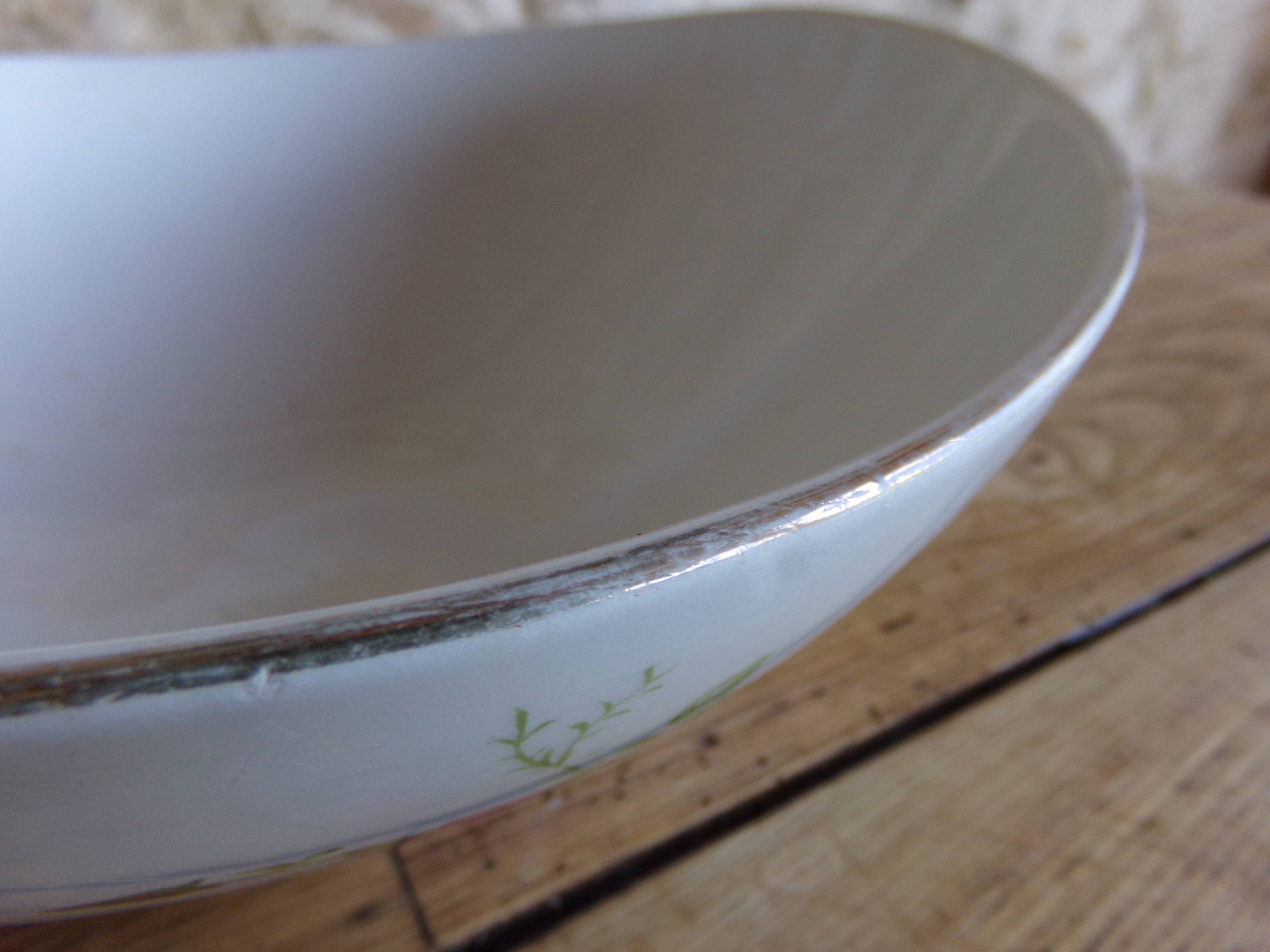 Salad bowl model "Pompadour" Faïencerie de Gien