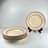 Set of 6 deep plates Longchamp model "Colmar"