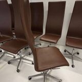 Chaise Oxford à dossier haut par Arne Jacobsen pour Fritz Hansen