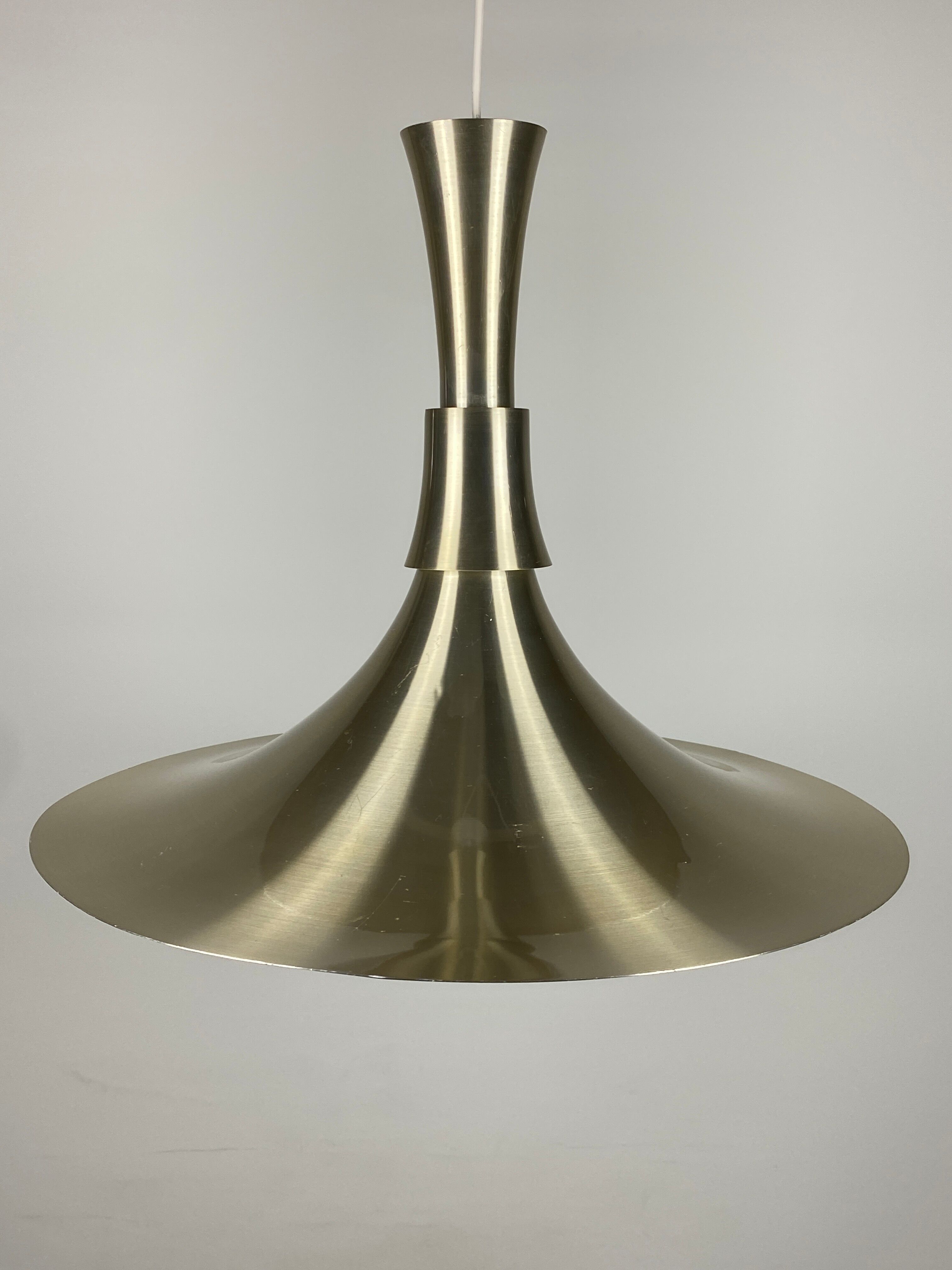 Trumpet shaped Pendant Lamp by Bent Nordsted for Lyskaer Belysning