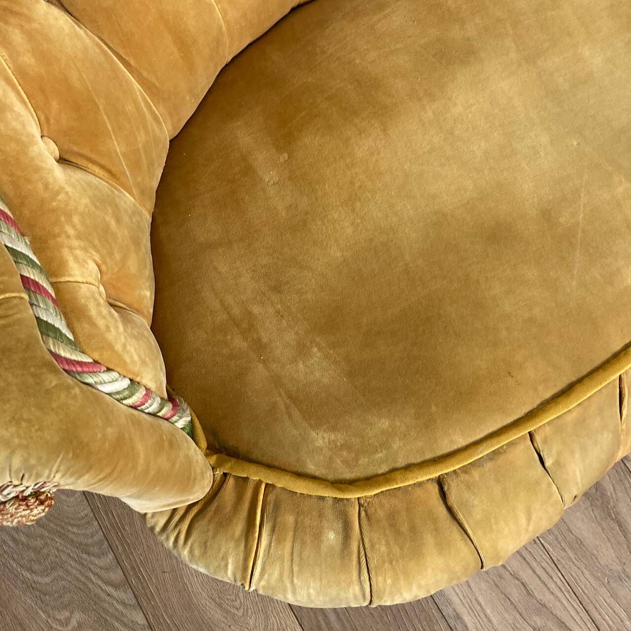 Golden yellow Toad sofa