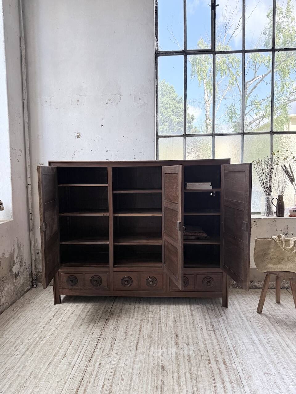 Oak wardrobe "Basque" Dudouyt