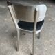 Lot de 4 chaises en acier brossé