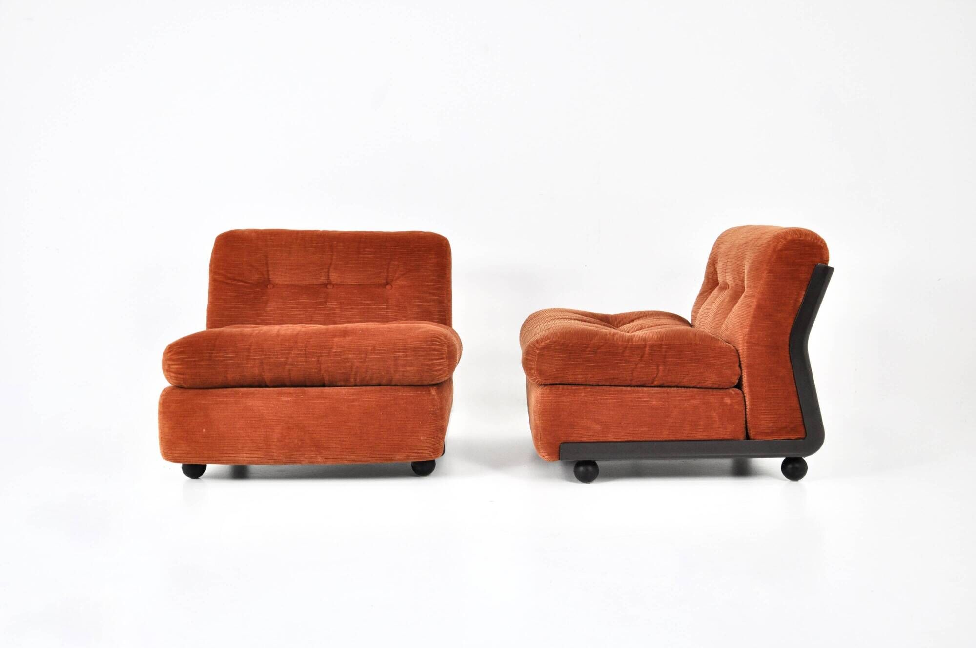 Set of 2 Amanta armchairs by Mario Bellini for B&B Italia, 1970