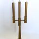 Vintage Three-Arm Brass Table Lamp with a Candelabra Design, Italy