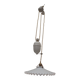 Old suspension, said rises and falls with serrated white opaline