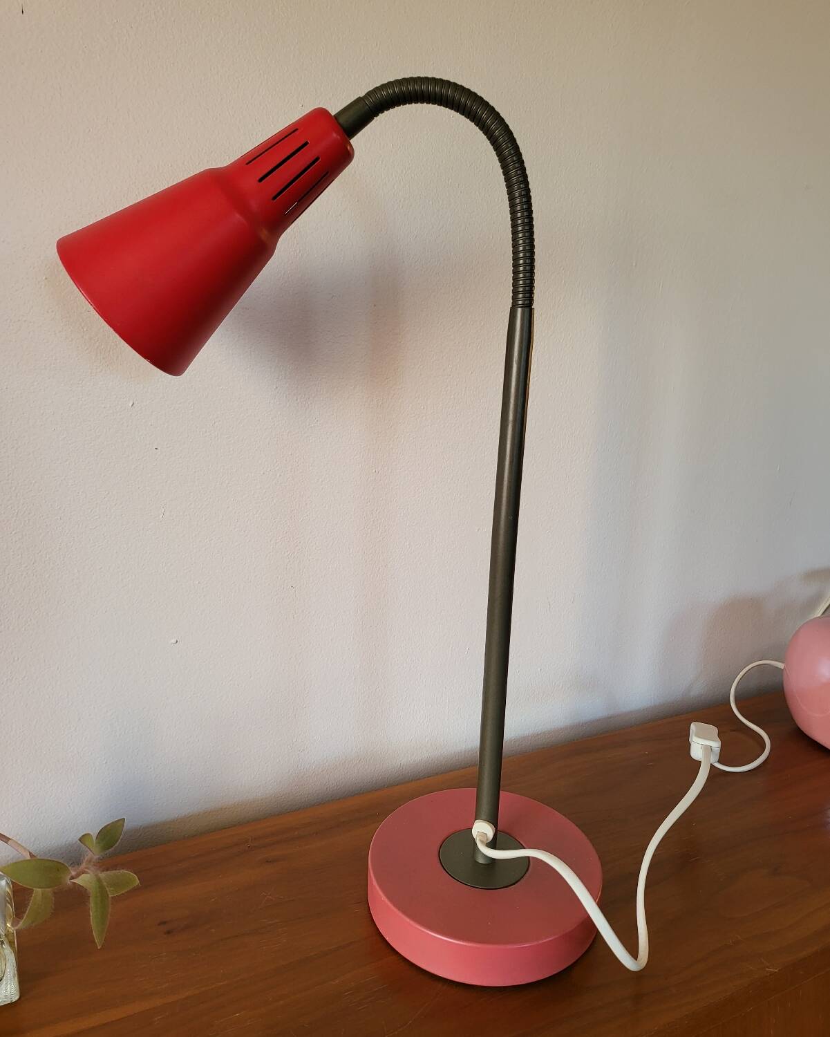 Red IKEA Desk Lamp by Marianne Hagberg Kvart
