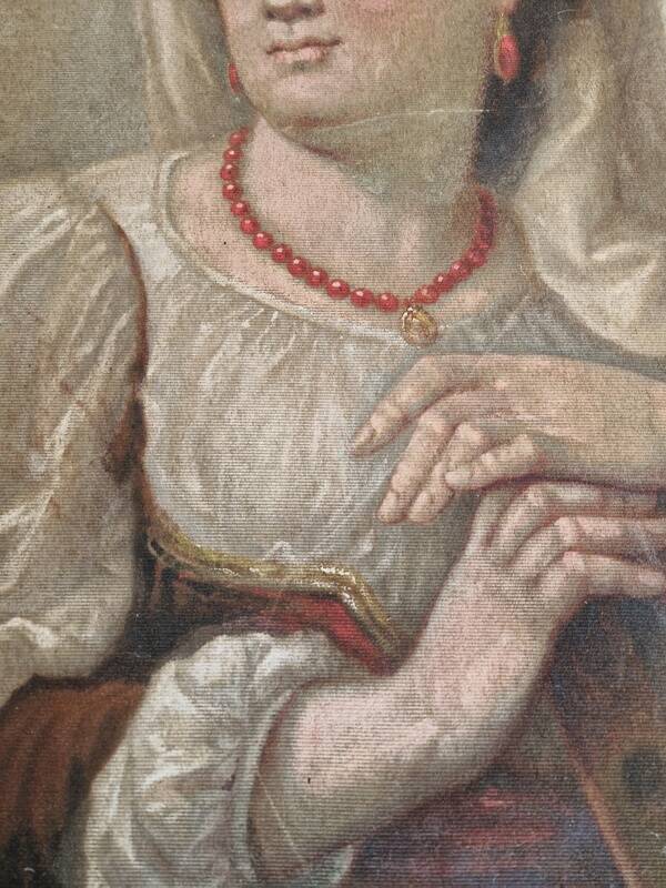 Eugène Scipion d'Harmenon (born in 1825) - Oil on woolen canvas Portrait