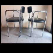 Set 2 mid century dining chairs