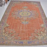 Orange Anatolian Vintage Turkish Rug sku 734