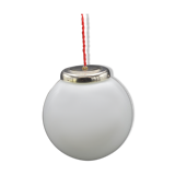 Opaline globe hanging lamp