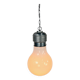 Vintage pendant lamp oversized light bulb by nuova elleluce, 1970