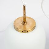 Pair of danish vintage Kina pendant lamps by Bent Karlby, Lyfa, 1946