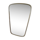 Asymmetric mirror shape free vintage brass 36x57cm