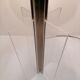 Large stainless steel and plexiglass lamp 1970 france
