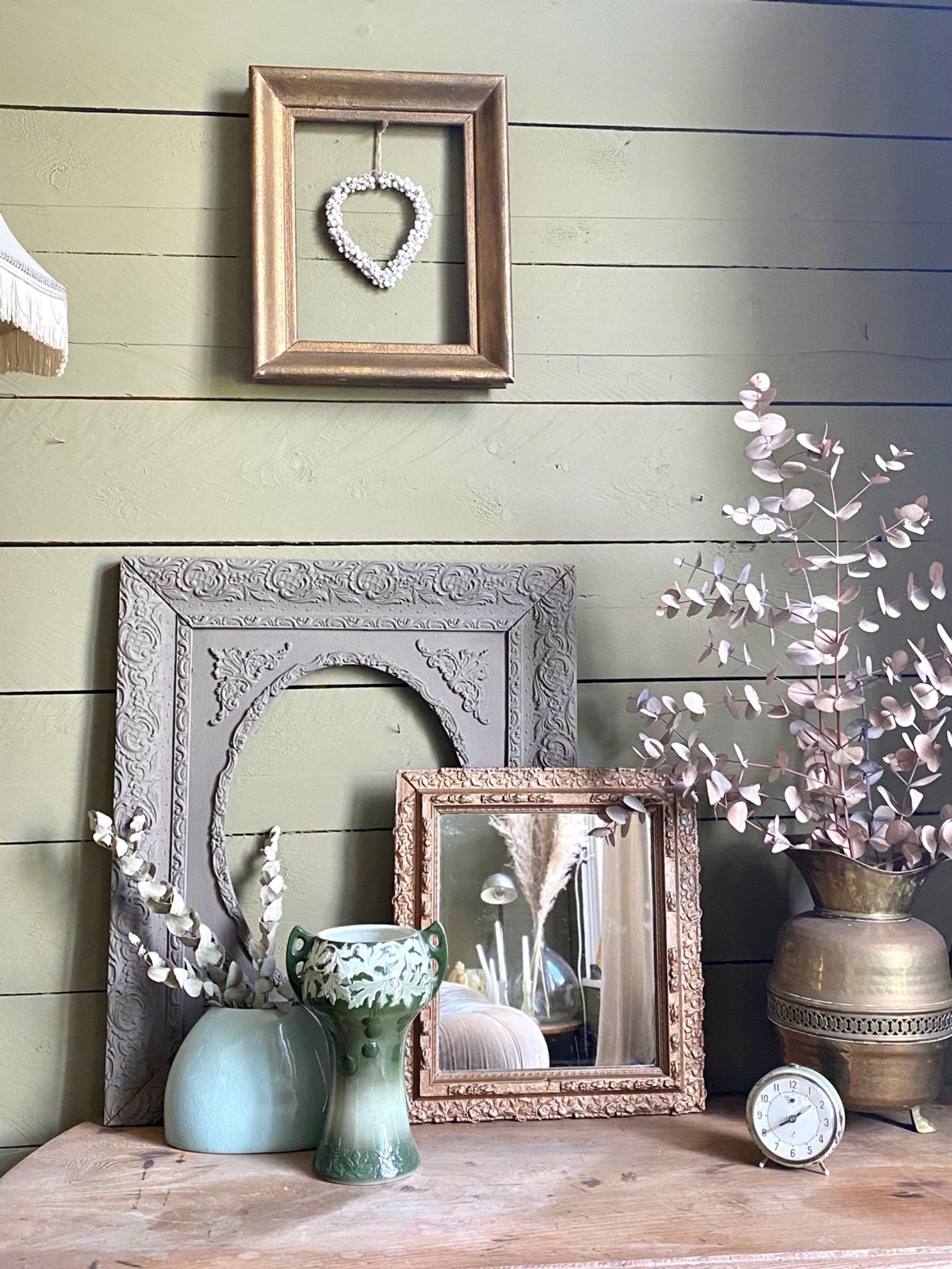 Ancien miroir doré début XXEME