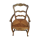 Fauteuil bois et paille