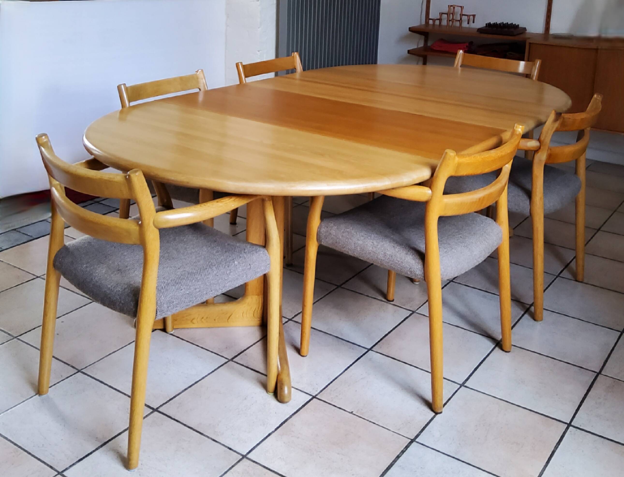 Moller salle à manger table et chaise - 1960