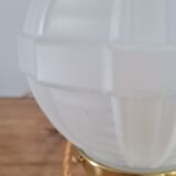 Pressed glass table lamp
